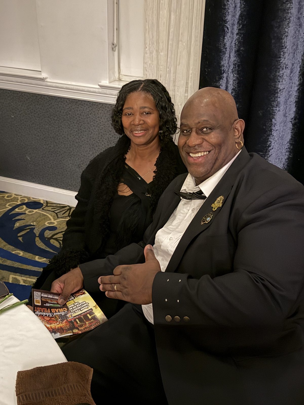 Guests with the Annual Scholarship Crab Feast program