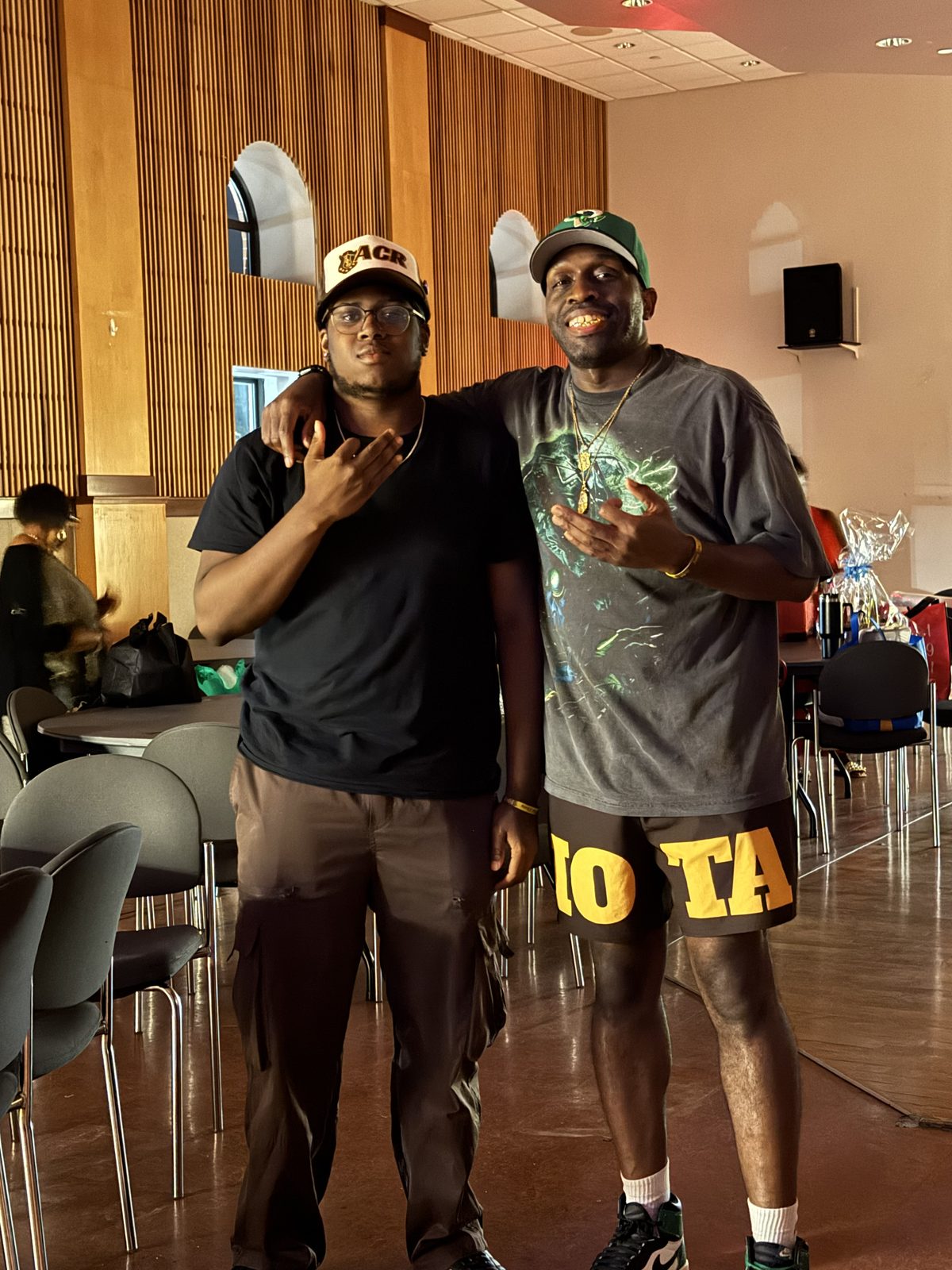 Two brothers at a chapter event